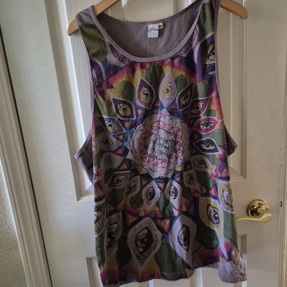 On the Byas Multicolor Mandala Tank Top